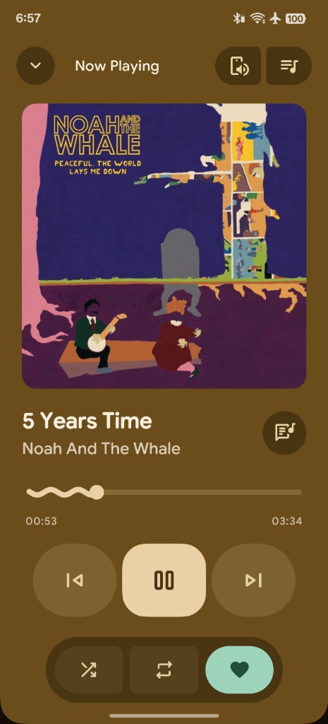 PixelPlayer now playing screen